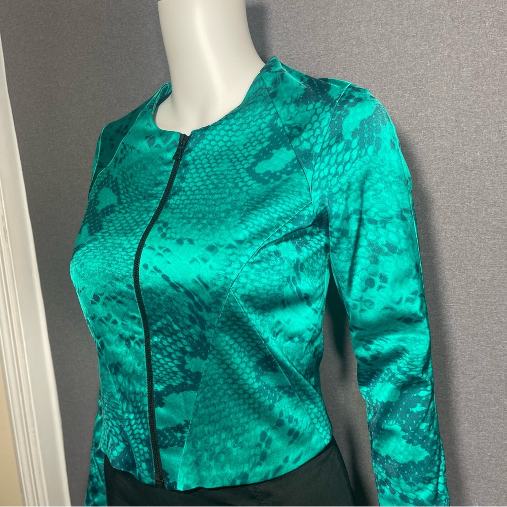 Alexis Emerald Green Patterned Jacket - image 4